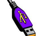 Desenho USB pintado por ivã