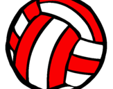 Desenho Bola de voleibol pintado por matcrlo