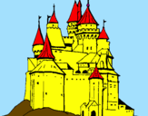 Desenho Castelo medieval pintado por ADELIO