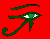 Desenho Olho de hórus pintado por jehnifer10.000gata