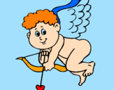 Desenho Cupido pintado por gelson