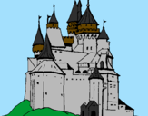 Desenho Castelo medieval pintado por Força