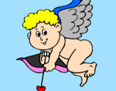 Desenho Cupido pintado por andinho