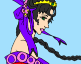 Desenho Princesa chinesa pintado por Emily