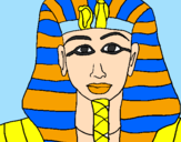 Desenho Tutankamon pintado por gustavo