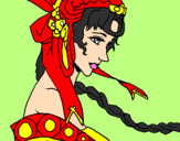 Desenho Princesa chinesa pintado por Samara