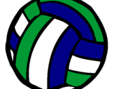Desenho Bola de voleibol pintado por BEATRIZ