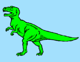 Desenho Tiranossaurus Rex pintado por tiranossauro rex