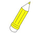 Desenho Lápis pintado por lapis amarelo 