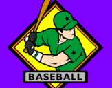Desenho Logo de basebol pintado por heitor