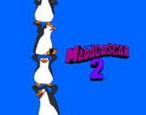 Desenho Madagascar 2 Pingüinos pintado por Caio