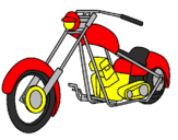 Desenho Moto pintado por moto