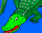 Desenho Crocodilo  pintado por diogo