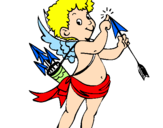 Desenho Cupido  pintado por lucimar