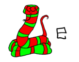 Desenho Serpente pintado por dragon do escuro