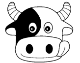 Desenho Vaca pintado por anónimo