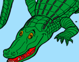 Desenho Crocodilo  pintado por Josiane