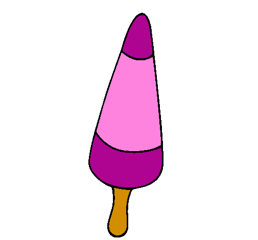 Desenho Gelado cone pintado por sorvete