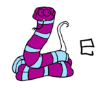 Desenho Serpente pintado por carlos