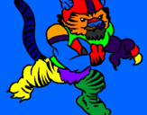 Desenho Jogador tigre pintado por 3D-RAFAELGABRIELLUISOTAVI