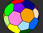 Desenho Bola de futebol II pintado por Dé