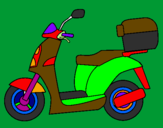 Desenho Ciclomotor pintado por italo