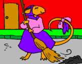 Desenho La ratita presumida 8 pintado por ganevive