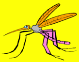 Desenho Mosquito pintado por LAURA