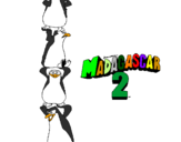 Desenho Madagascar 2 Pingüinos pintado por Fernando