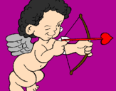 Desenho Cupido a apontar com a seta pintado por jehnifer10.000gata