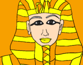 Desenho Tutankamon pintado por andre