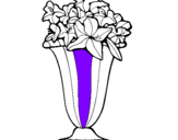 Desenho Jarro de flores pintado por iolanda mucida ferraz
