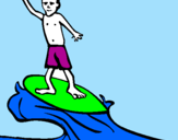 Desenho Surfe pintado por carlos henriue