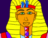 Desenho Tutankamon pintado por tiago