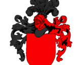 Desenho Escudo de armas e capacete pintado por the black dragon