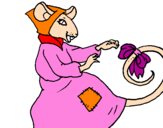 Desenho La ratita presumida 7 pintado por carol