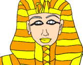 Desenho Tutankamon pintado por Fernando
