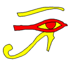 Desenho Olho de hórus pintado por VINICIUS