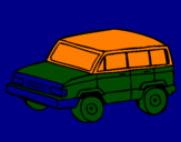 Desenho Carro 4x4 pintado por du
