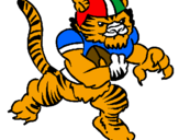Desenho Jogador tigre pintado por gustavo passos mello