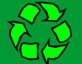 Desenho Reciclar pintado por recicle