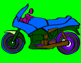 Desenho Motocicleta pintado por eric m