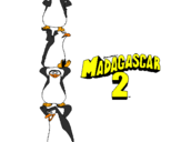 Desenho Madagascar 2 Pingüinos pintado por fausto