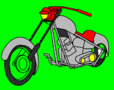Desenho Moto pintado por gustavo