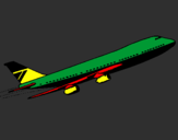 Desenho Avião no ar pintado por leandro souza pinto 