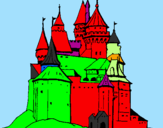 Desenho Castelo medieval pintado por castelo do principe vale