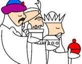 Desenho Os Reis Magos 3 pintado por emanueli