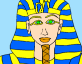 Desenho Tutankamon pintado por nathan