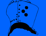 Desenho Capacete de cavaleiro  pintado por lucas e duardo