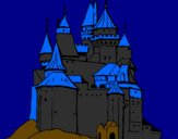 Desenho Castelo medieval pintado por guilherme bargui